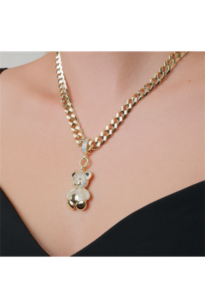 Taşlı 3D Ayıcık Charm