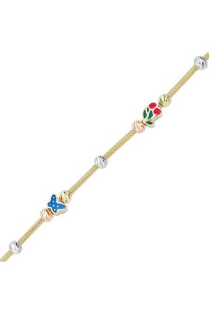 Kelebek Mineli Çocuk Bilekliği 15Cm Bileklik