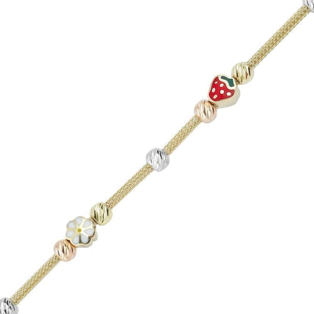 Çilek Mineli Çocuk Bilekliği 15Cm Bileklik