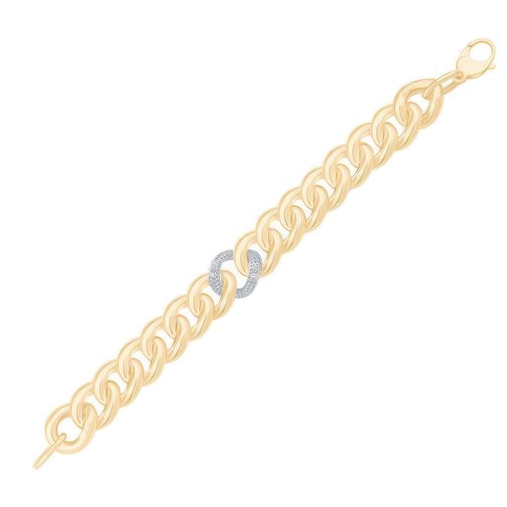 Halka Zincir Altın Bileklik 18cm