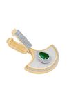 Zümrüt Taşlı Sallantılı 9Mm Bileklik Charm